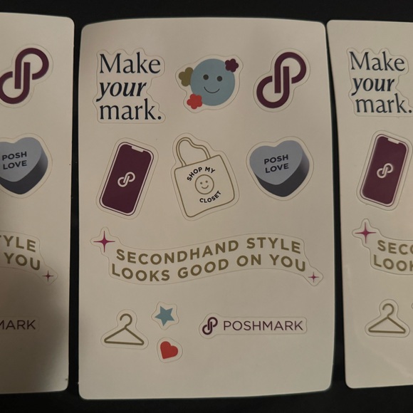 Poshmark Sticker Set with Colorful Designs - Picture 2 of 2